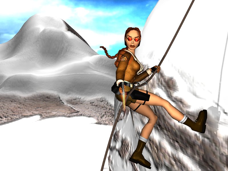 Lara fait de l'escalade