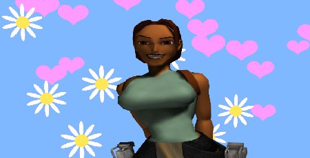 Lara avec des fleurs 2