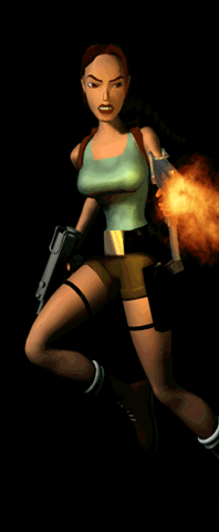 Lara qui tire a l'uzis 2